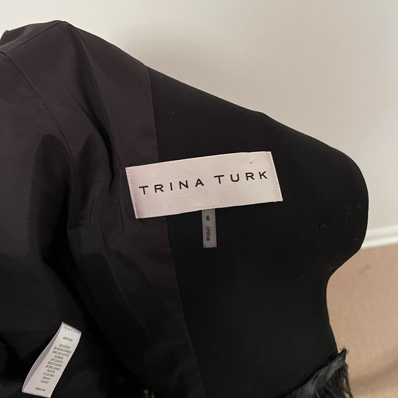 Trina Turk Women's Rikka Feather Trimmed Blazer - Picture 3 of 9